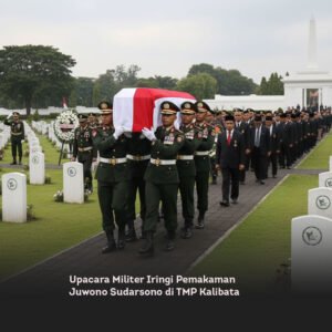 Upacara Militer Iringi Pemakaman Juwono Sudarsono di TMP Kalibata