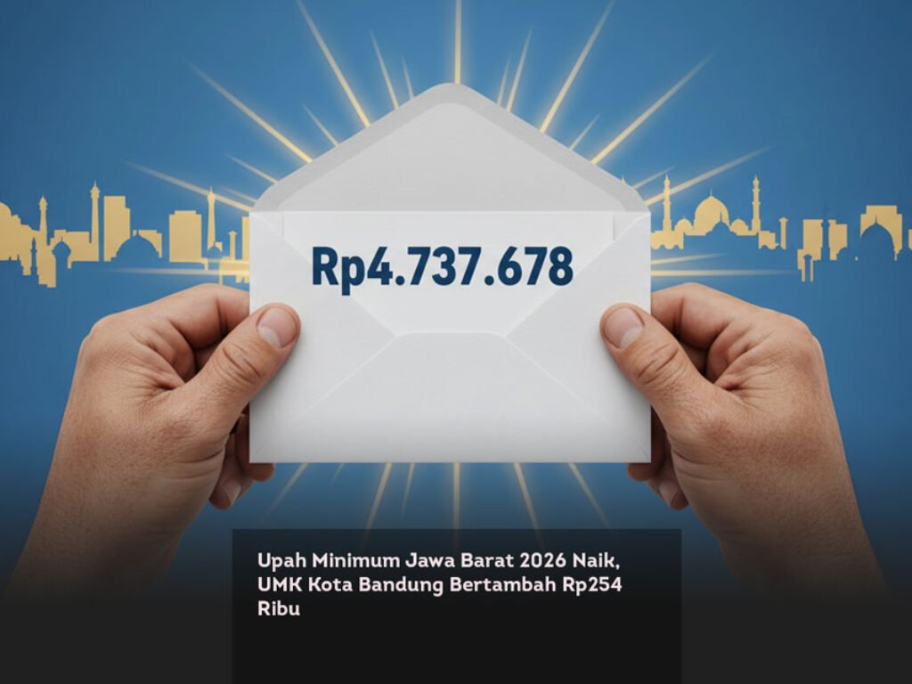 Upah Minimum Jawa Barat 2026 Naik, UMK Kota Bandung Bertambah Rp254 Ribu
