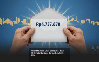 Upah Minimum Jawa Barat 2026 Naik, UMK Kota Bandung Bertambah Rp254 Ribu