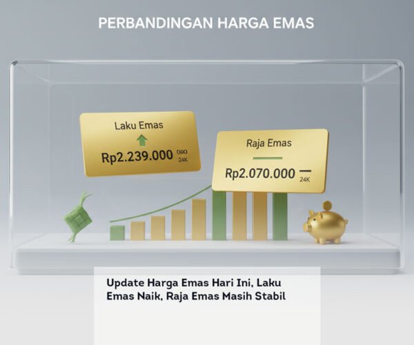 Update Harga Emas Hari Ini, Laku Emas Naik, Raja Emas Masih Stabil locusonline featured image Mar 2026