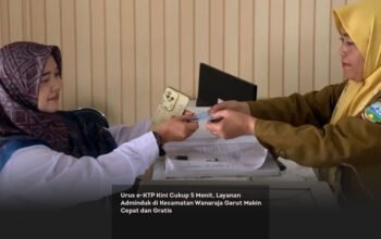 Urus e-KTP Kini Cukup 5 Menit, Layanan Adminduk di Kecamatan Wanaraja Garut Makin Cepat dan Gratis