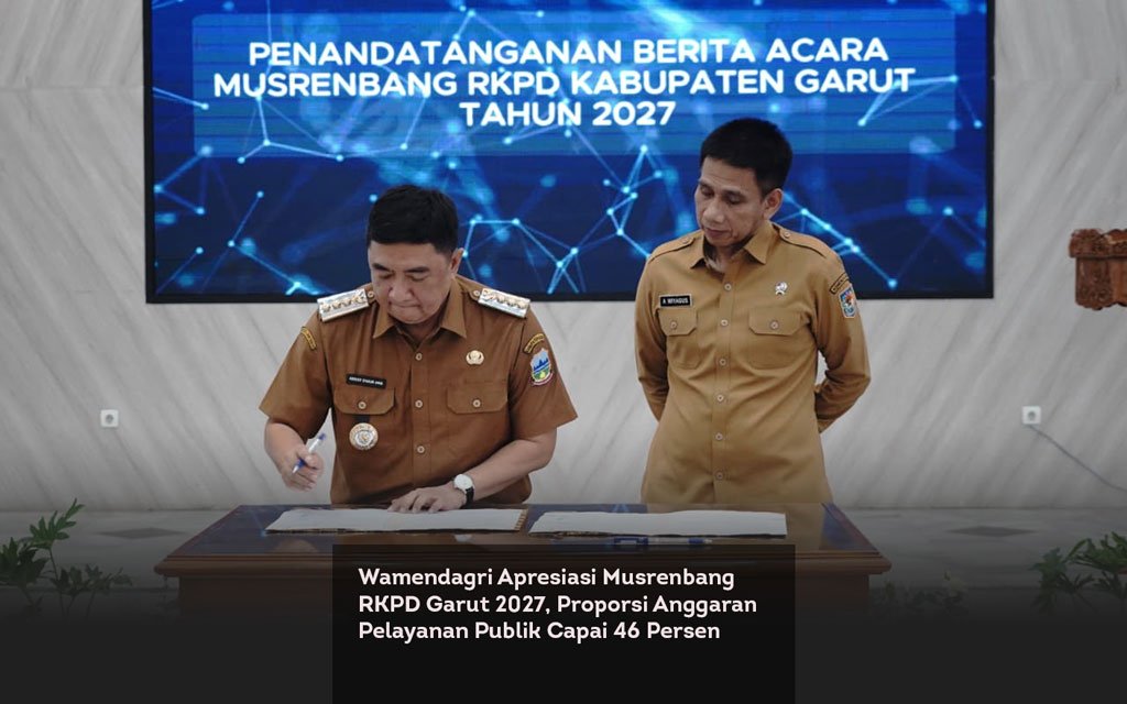 Wamendagri Apresiasi Musrenbang RKPD Garut 2027, Proporsi Anggaran Pelayanan Publik Capai 46 Persen locusonline featured image Mar 2026
