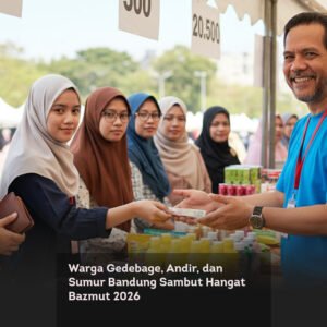 Warga Gedebage, Andir, dan Sumur Bandung Sambut Hangat Bazmut 2026