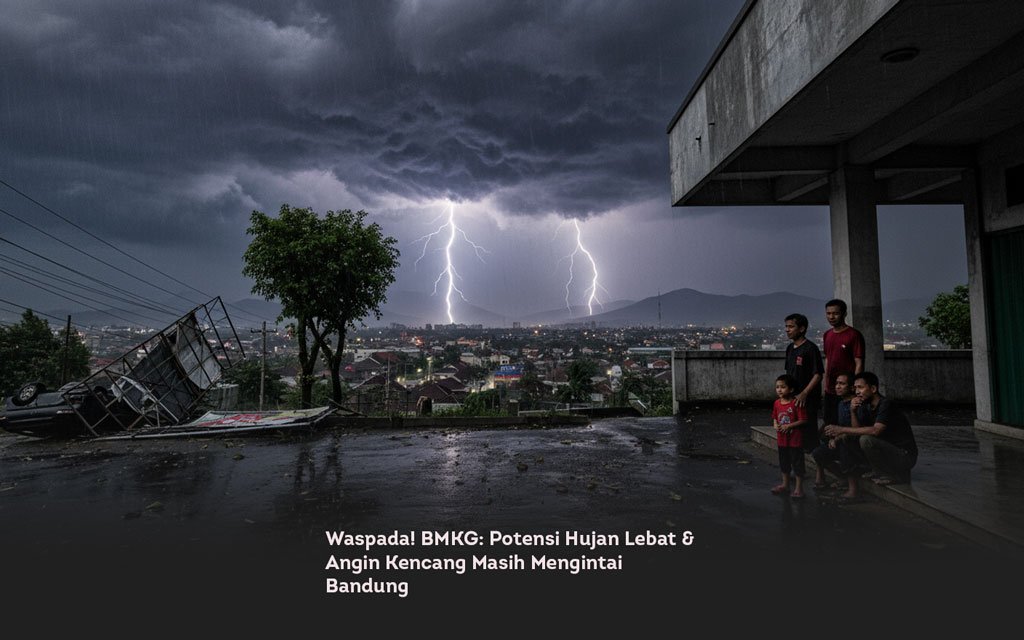 Waspada! BMKG, Potensi Hujan Lebat & Angin Kencang Masih Mengintai Bandung locusonline featured image Mar 2026