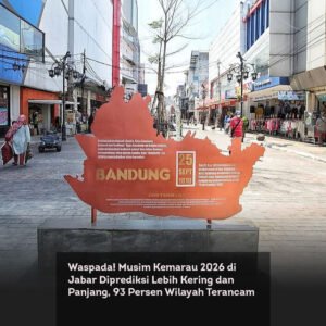 Waspada! Musim Kemarau 2026 di Jabar Diprediksi Lebih Kering dan Panjang, 93 Persen Wilayah Terancam locusonline featured image Mar 2026