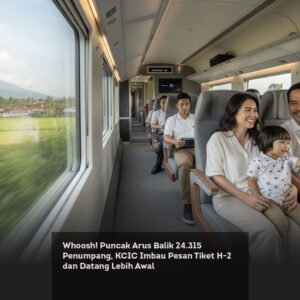 Whoosh! Puncak Arus Balik 24.315 Penumpang, KCIC Imbau Pesan Tiket H-2 dan Datang Lebih Awal