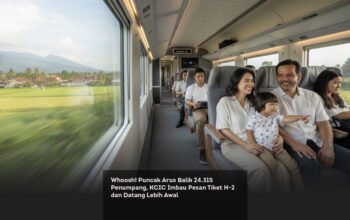 Whoosh! Puncak Arus Balik 24.315 Penumpang, KCIC Imbau Pesan Tiket H-2 dan Datang Lebih Awal