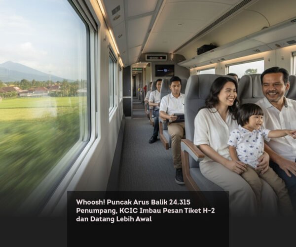 Whoosh! Puncak Arus Balik 24.315 Penumpang, KCIC Imbau Pesan Tiket H 2 dan Datang Lebih Awal locusonline featured image Mar 2026