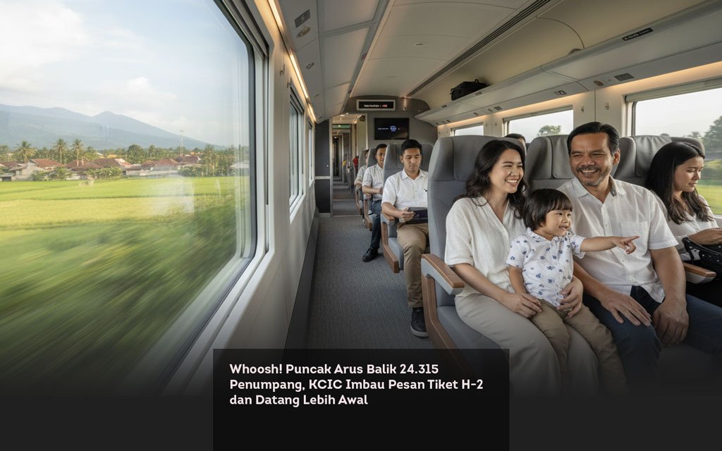 Whoosh! Puncak Arus Balik 24.315 Penumpang, KCIC Imbau Pesan Tiket H 2 dan Datang Lebih Awal locusonline featured image Mar 2026