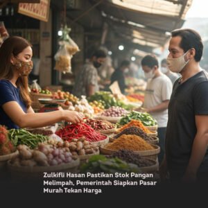 Zulkifli Hasan Pastikan Stok Pangan Melimpah, Pemerintah Siapkan Pasar Murah Tekan Harga