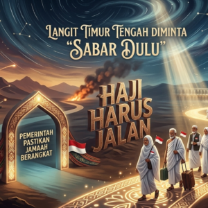 Perang Boleh Panas, Haji Harus Jalan: Pemerintah Pastikan Jamaah Berangkat, Langit Timur Tengah Diminta ‘Sabar Dulu’