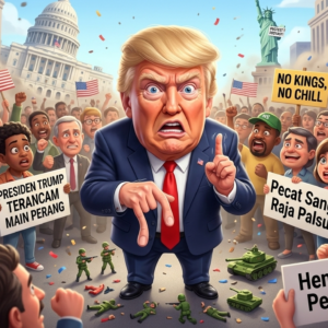 No Kings, No Chill: Rakyat AS Turun ke Jalan, Presiden Trump Terancam Gegara Main Perang