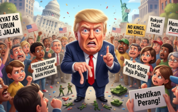 No Kings, No Chill: Rakyat AS Turun ke Jalan, Presiden Trump Terancam Gegara Main Perang