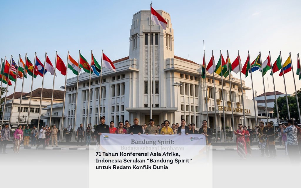 71 Tahun Konferensi Asia Afrika, Indonesia Serukan Bandung Spirit untuk Redam Konflik Dunia locusonline featured image Apr 2026