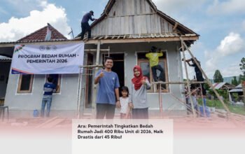 Ara, Pemerintah Tingkatkan Bedah Rumah Jadi 400 Ribu Unit di 2026, Naik Drastis dari 45 Ribu! locusonline featured image Apr 2026