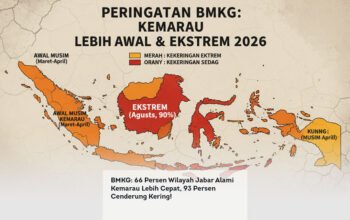 BMKG, 66 Persen Wilayah Jabar Alami Kemarau Lebih Cepat, 93 Persen Cenderung Kering! locusonline featured image Apr 2026