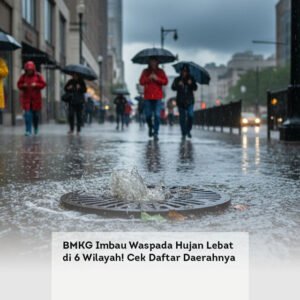 BMKG Imbau Waspada Hujan Lebat di 6 Wilayah! Cek Daftar Daerahnya