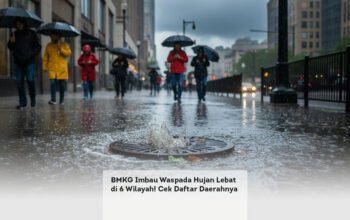 BMKG Imbau Waspada Hujan Lebat di 6 Wilayah! Cek Daftar Daerahnya locusonline featured image Apr 2026
