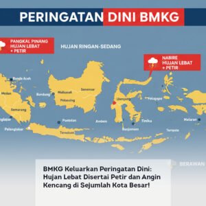 BMKG Keluarkan Peringatan Dini: Hujan Lebat Disertai Petir dan Angin Kencang di Sejumlah Kota Besar!