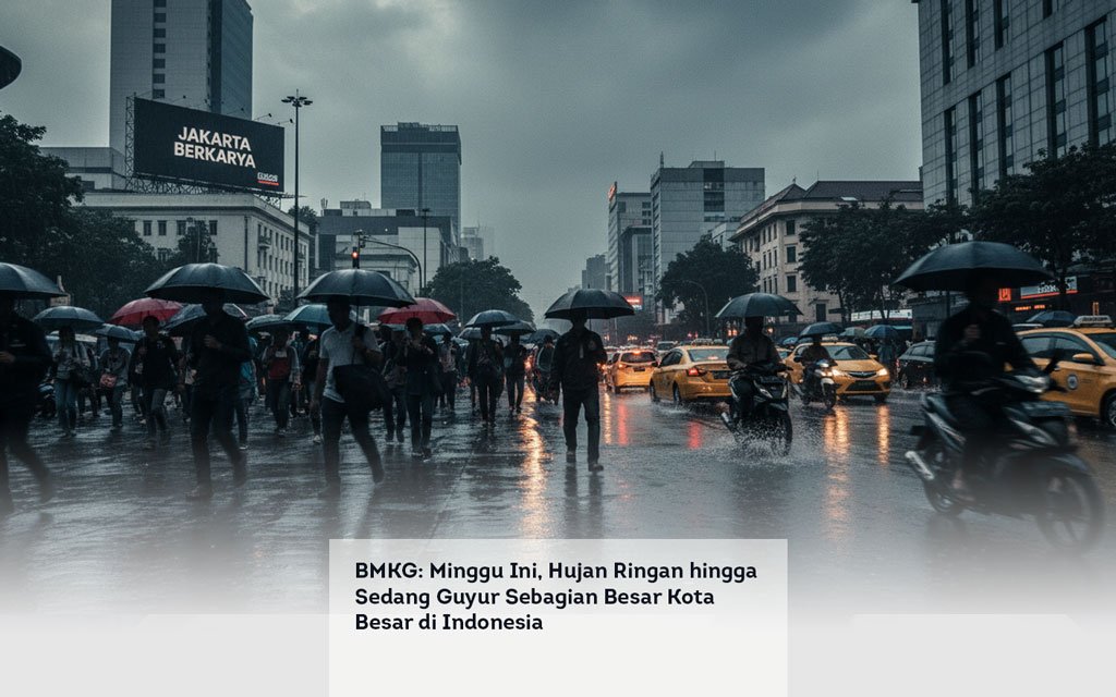BMKG, Minggu Ini, Hujan Ringan hingga Sedang Guyur Sebagian Besar Kota Besar di Indonesia locusonline featured image Apr 2026