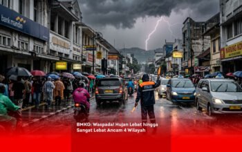 BMKG, Waspada! Hujan Lebat hingga Sangat Lebat Ancam 4 Wilayah locusonline featured image Apr 2026