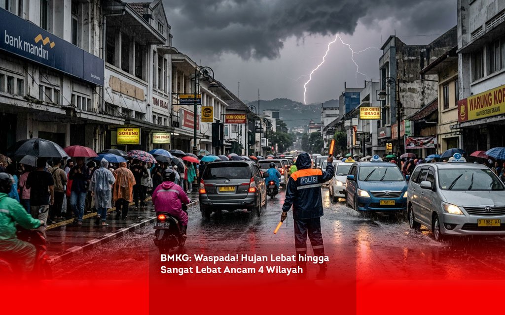 BMKG, Waspada! Hujan Lebat hingga Sangat Lebat Ancam 4 Wilayah locusonline featured image Apr 2026