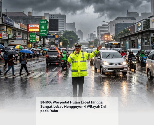 BMKG, Waspada! Hujan Lebat hingga Sangat Lebat Mengguyur 4 Wilayah Ini pada Rabu locusonline featured image Apr 2026