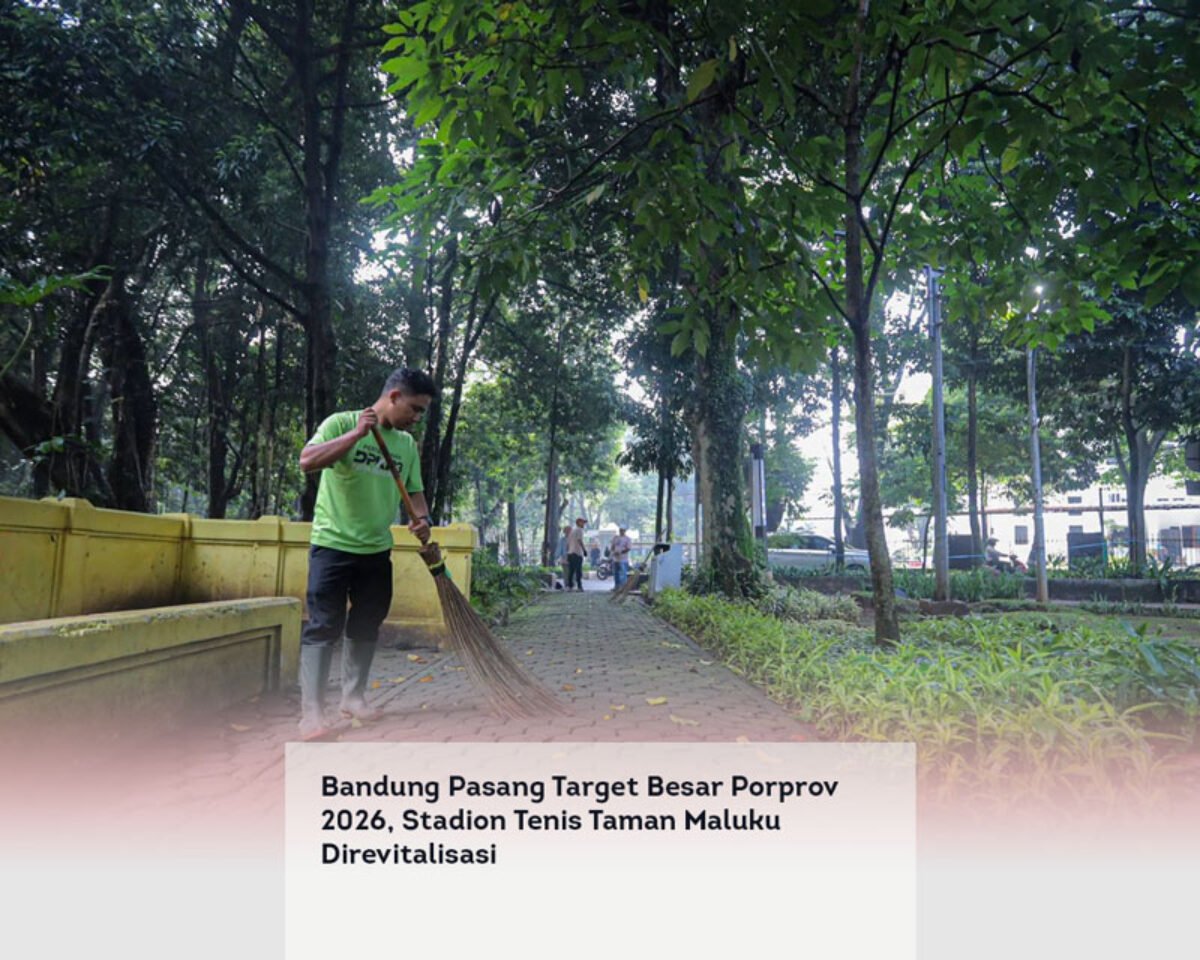 Bandung Pasang Target Besar Porprov 2026, Stadion Tenis Taman Maluku Direvitalisasi