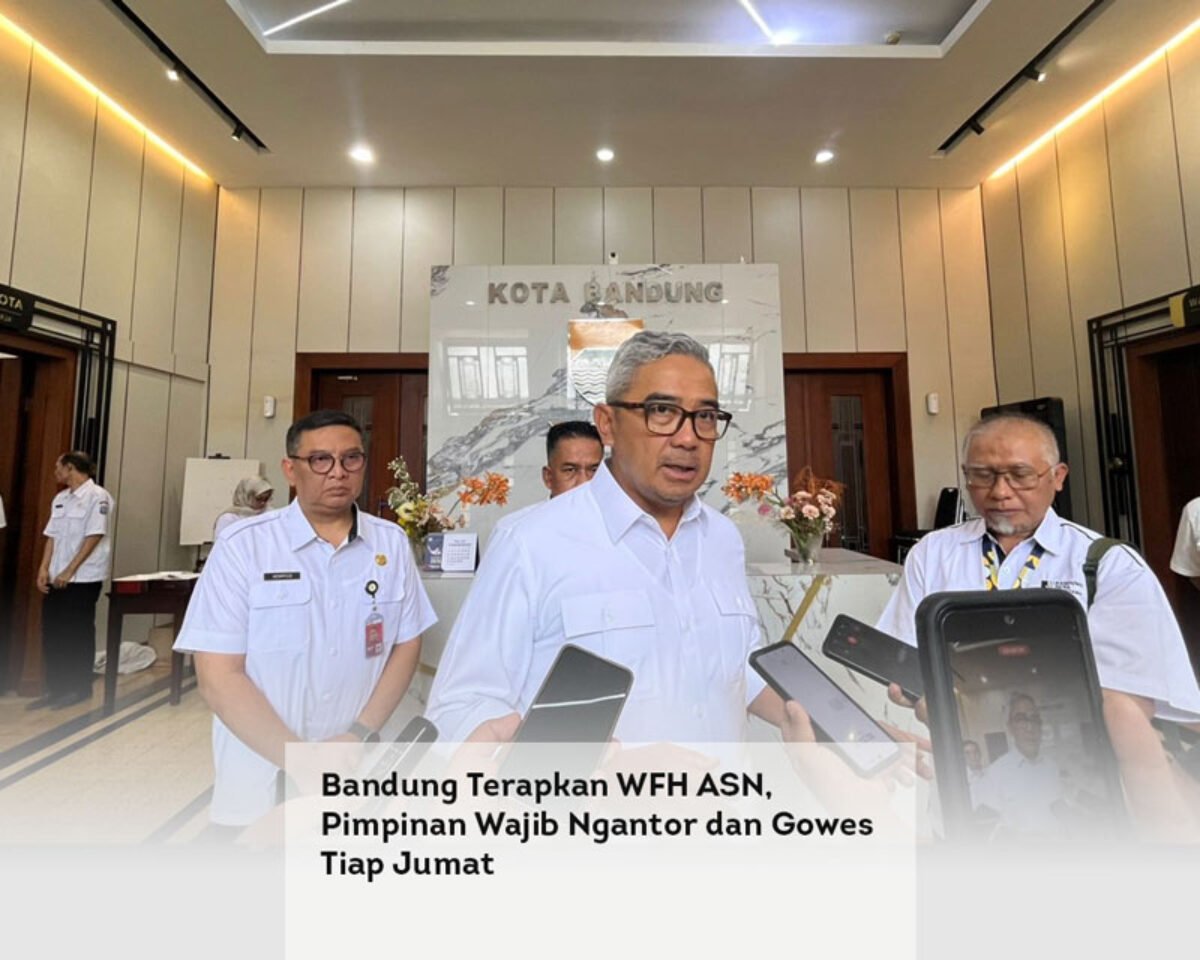 Bandung Terapkan WFH ASN, Pimpinan Wajib Ngantor dan Gowes Tiap Jumat