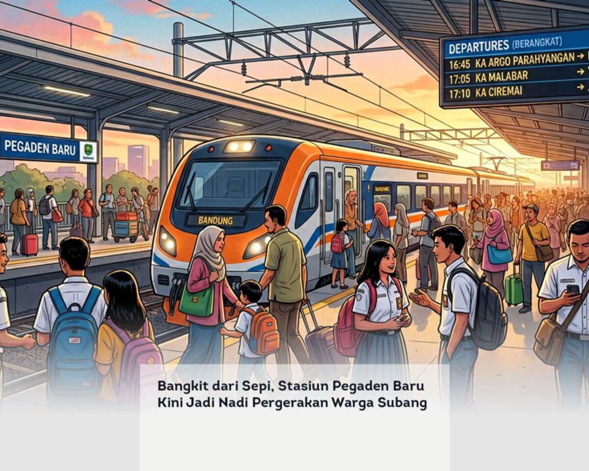 Bangkit dari Sepi, Stasiun Pegaden Baru Kini Jadi Nadi Pergerakan Warga Subang