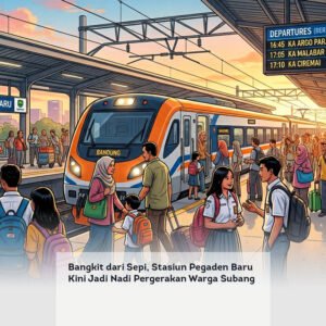 Bangkit dari Sepi, Stasiun Pegaden Baru Kini Jadi Nadi Pergerakan Warga Subang