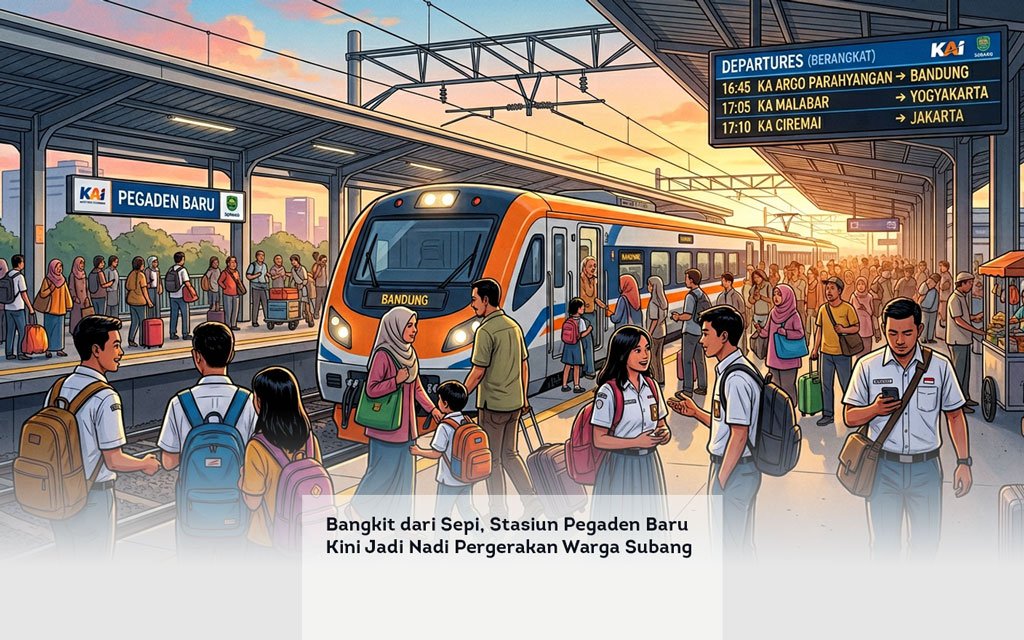 Bangkit dari Sepi, Stasiun Pegaden Baru Kini Jadi Nadi Pergerakan Warga Subang locusonline featured image Apr 2026