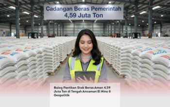 Bulog Pastikan Stok Beras Aman 4,59 Juta Ton di Tengah Ancaman El Nino & Geopolitik