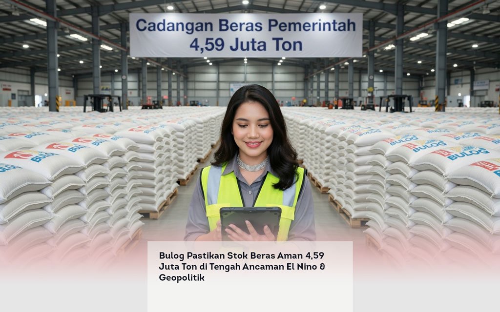 Bulog Pastikan Stok Beras Aman 4,59 Juta Ton di Tengah Ancaman El Nino & Geopolitik locusonline featured image Apr 2026