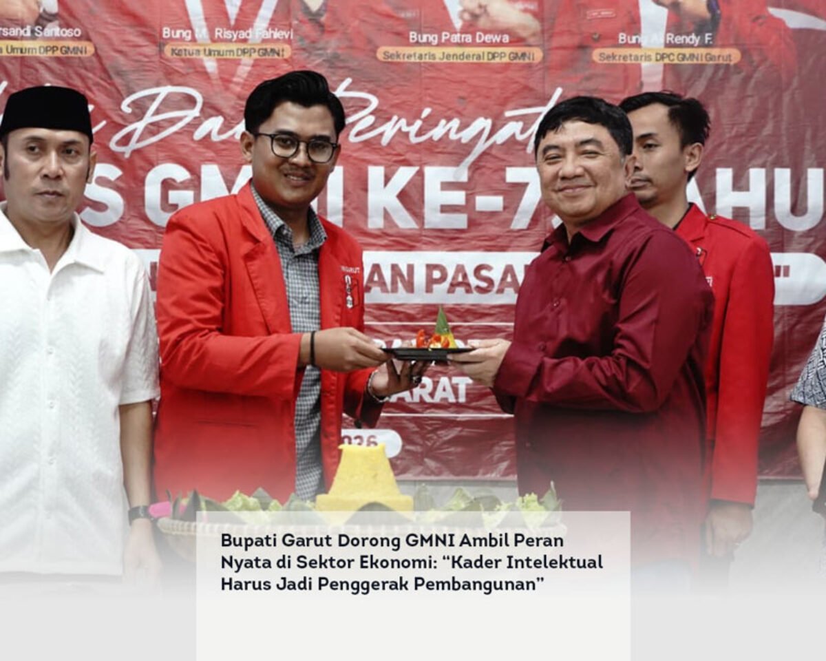 Bupati Garut Dorong GMNI Ambil Peran Nyata di Sektor Ekonomi: “Kader Intelektual Harus Jadi Penggerak Pembangunan”