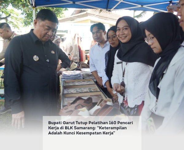 Bupati Garut Tutup Pelatihan 160 Pencari Kerja di BLK Samarang, Keterampilan Adalah Kunci Kesempatan Kerja locusonline featured image Apr 2026