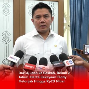 Dari Ajudan ke Seskab, Belum 2 Tahun, Harta Kekayaan Teddy Melonjak Hingga Rp20 Miliar locusonline featured image Apr 2026
