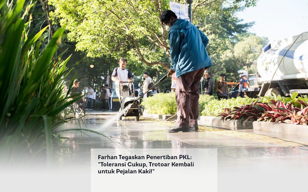 Farhan Tegaskan Penertiban PKL, Toleransi Cukup, Trotoar Kembali untuk Pejalan Kaki locusonline featured image Apr 2026