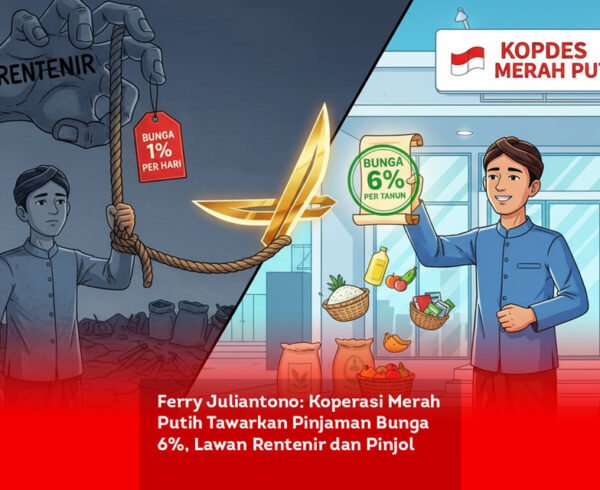 Ferry Juliantono, Koperasi Merah Putih Tawarkan Pinjaman Bunga 6%, Lawan Rentenir dan Pinjol locusonline featured image Apr 2026