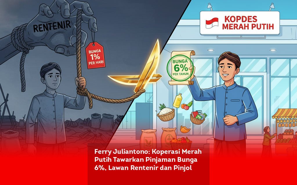 Ferry Juliantono, Koperasi Merah Putih Tawarkan Pinjaman Bunga 6%, Lawan Rentenir dan Pinjol locusonline featured image Apr 2026