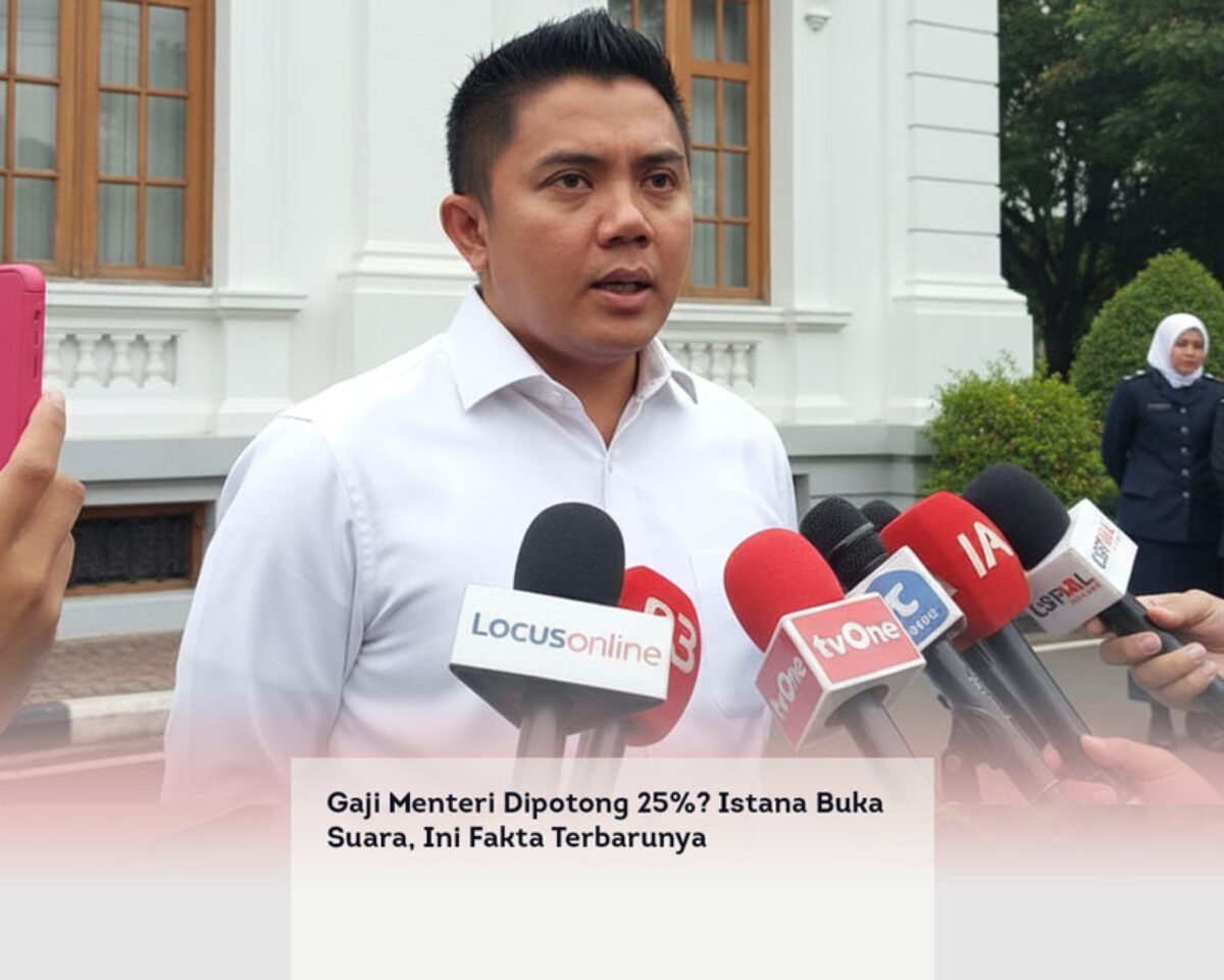 Gaji Menteri Dipotong 25%? Istana Buka Suara, Ini Fakta Terbarunya