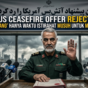 Iran Tolak Gencatan Senjata Usulan AS, Sebut “Jeda Perang” Hanya Waktu Istirahat Musuh untuk Menyerang Lagi