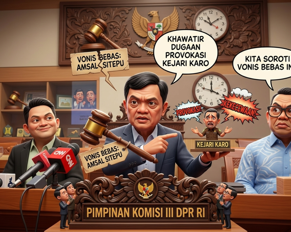 DPR Soroti Vonis Bebas Amsal Sitepu, Habiburokhman Singgung Dugaan Provokasi Kejari Karo