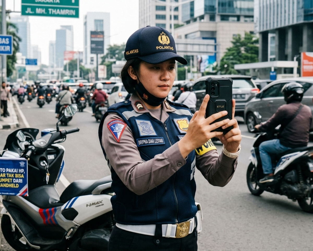 Polisi Cukup Foto Pakai HP, Pelanggar Tak Bisa Lagi Ngumpet dari ETLE Handheld