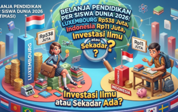 Belanja Pendidikan per Siswa Dunia 2026: Luxembourg Rp538 Juta, Indonesia Rp11 Juta, Investasi Ilmu atau Sekadar Ada?
