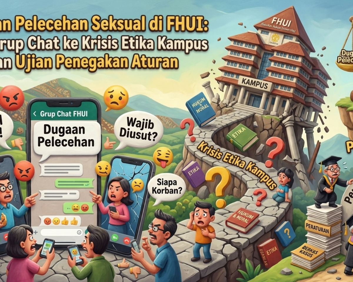 Dugaan Pelecehan Seksual di FHUI Viral: Dari Grup Chat ke Krisis Etika Kampus dan Ujian Penegakan Aturan