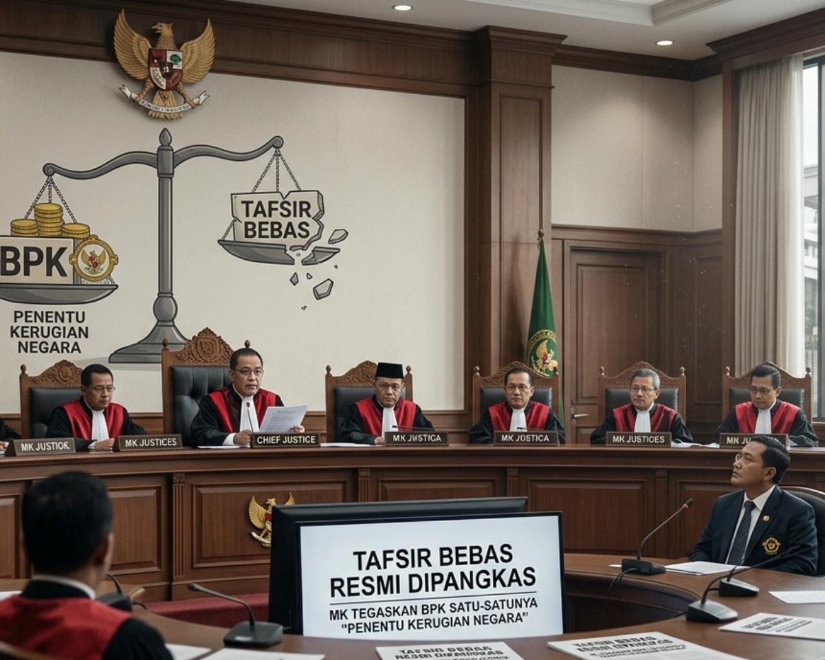 Tafsir Bebas Resmi Dipangkas, MK Tegaskan BPK Satu-satunya “Penentu Kerugian Negara”