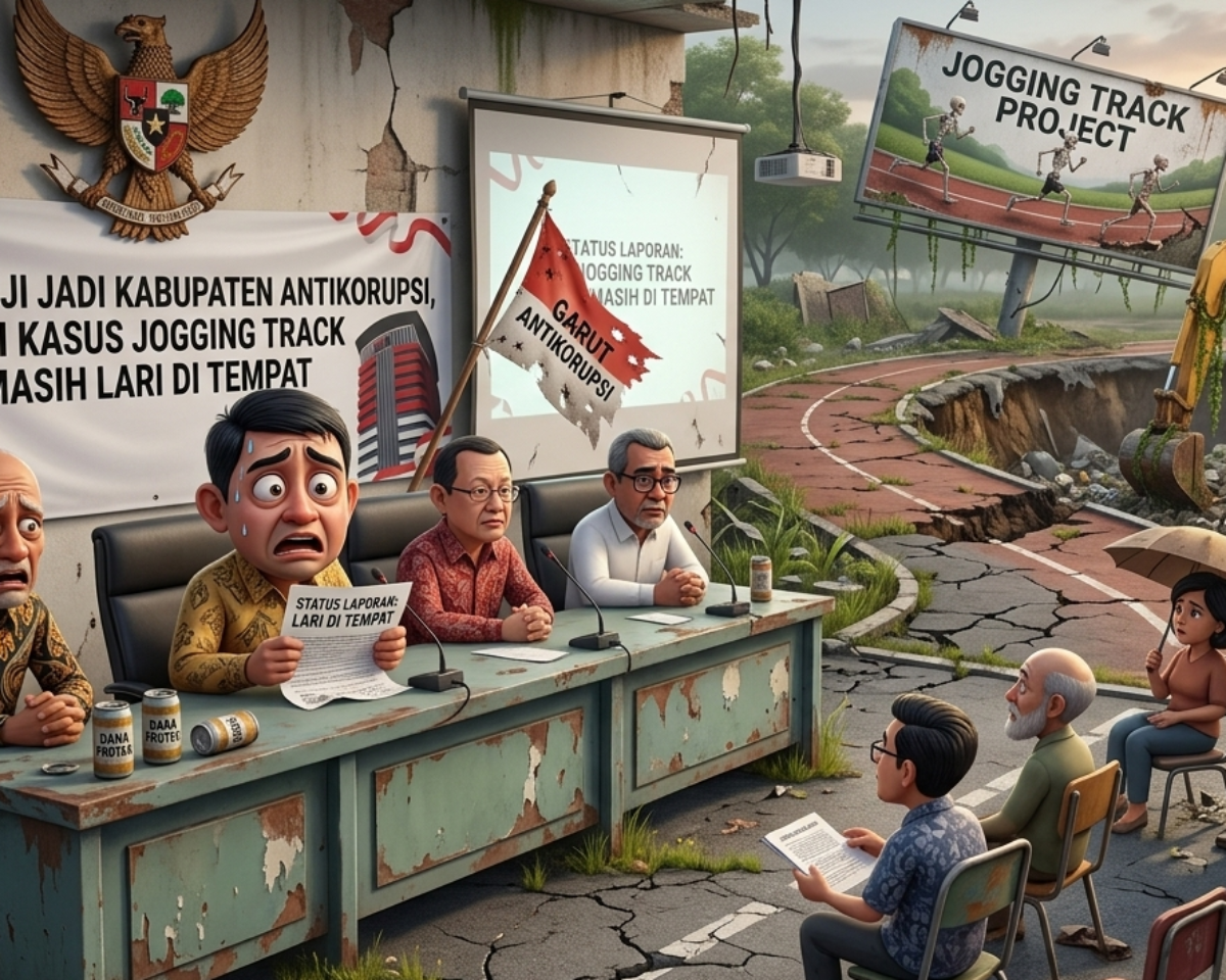 Garut Diuji Jadi Kabupaten Antikorupsi, Tapi Kasus Jogging Track Masih Lari di Tempat