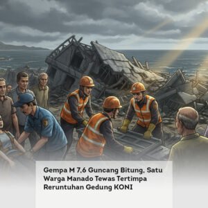 Gempa M 7,6 Guncang Bitung, Satu Warga Manado Tewas Tertimpa Reruntuhan Gedung KONI
