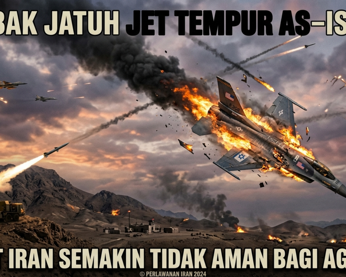 Tembak Jatuh Jet Tempur AS–Israel, Langit Iran Semakin Tidak Aman Bagi Agresor
